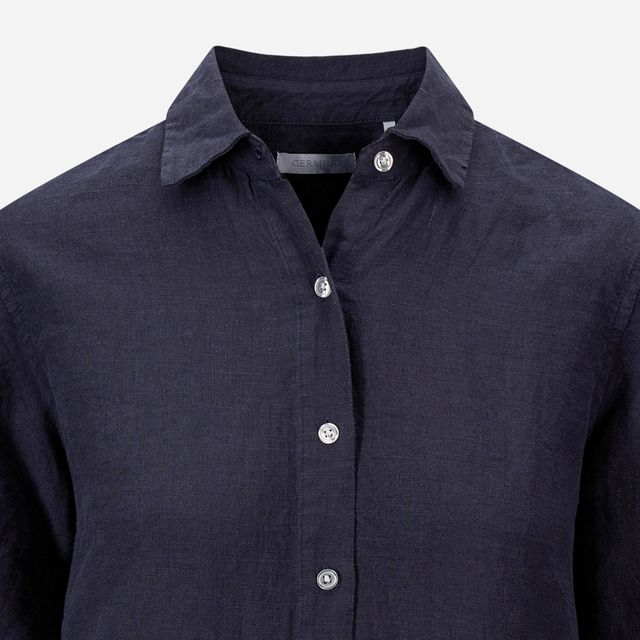 Palma Linen Shirt - Navy