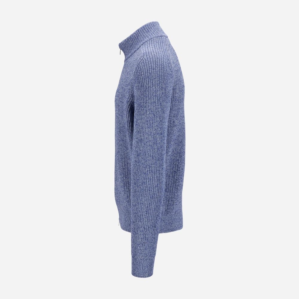 Full Zip Jacket - Blue Melange