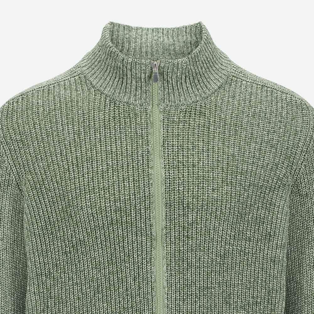 Full Zip Jacket - Green Melange