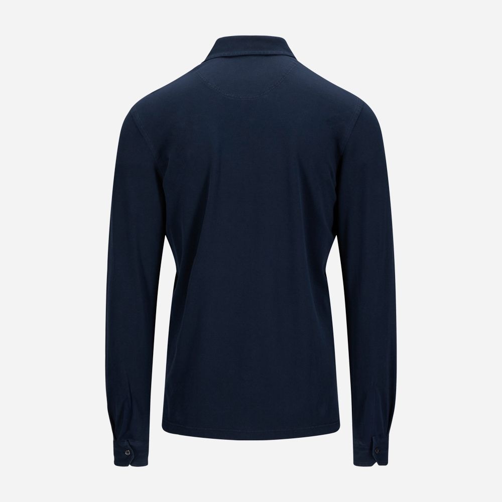 Shirt Pique Cotton - Navy