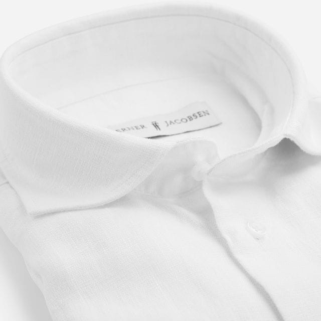 Slim Linen Shirt - White