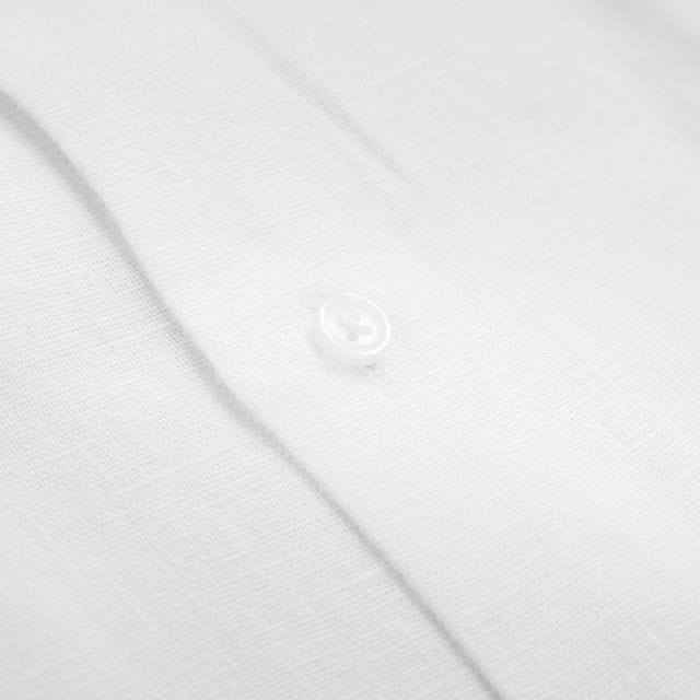 Slim Linen Shirt - White