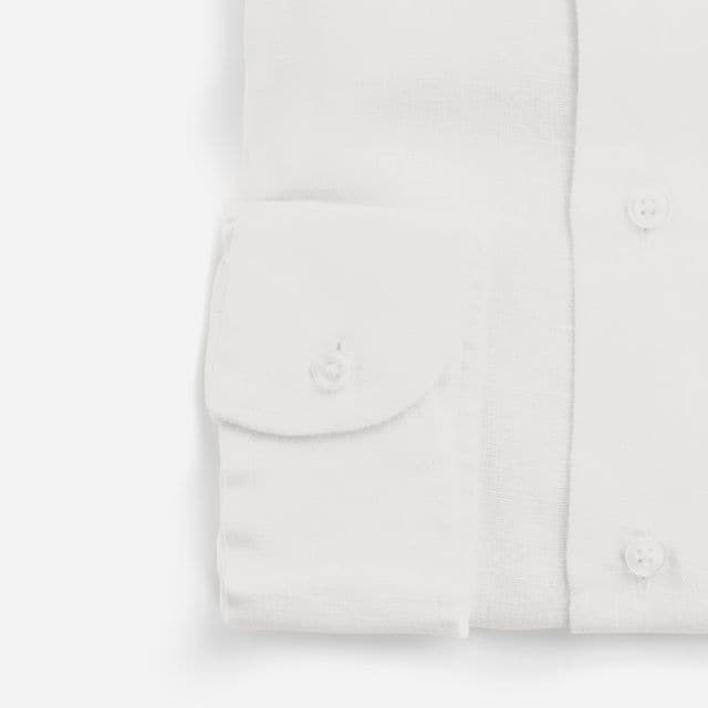 Slim Linen Shirt - White