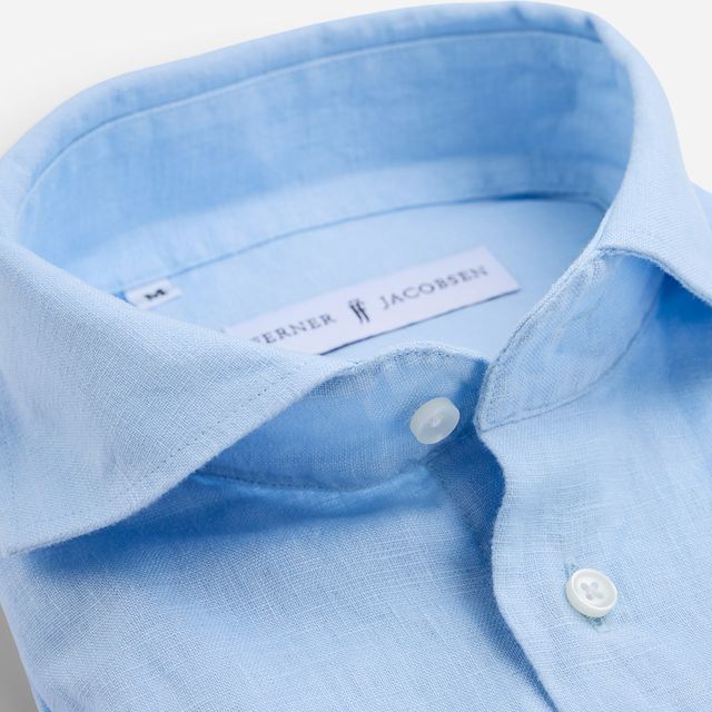 Slim Linen Shirt - Ligth Blue