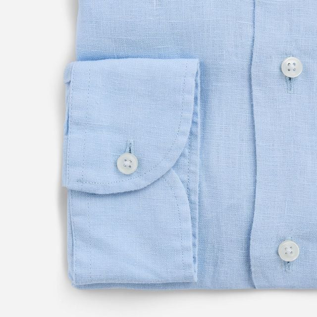 Slim Linen Shirt - Ligth Blue