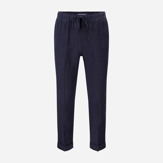 Linen Pants - Navy Blue