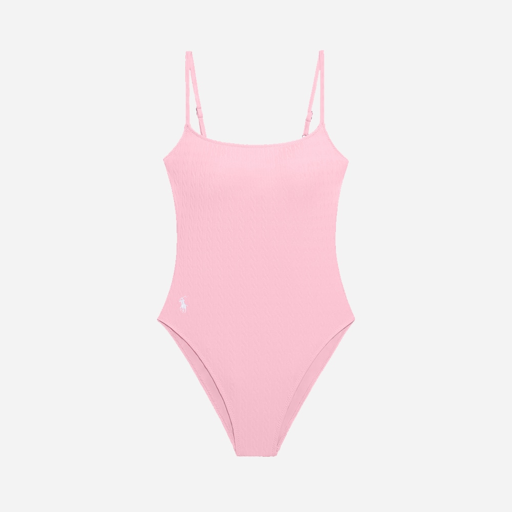 Cable Jacquard Kennedy Swimsuit - Flamingo