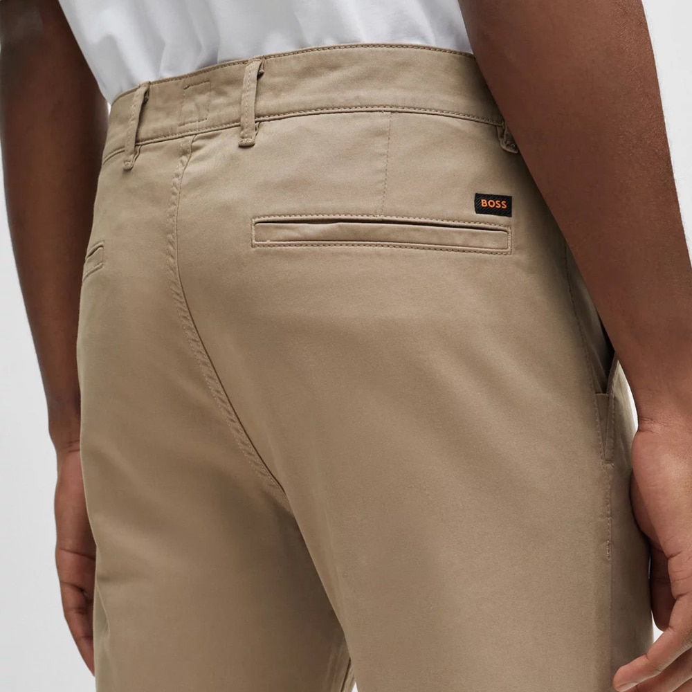 Slim Fit Chinos - Light Pastel Brown