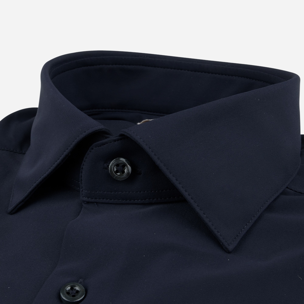Slimline Jersey Shirt - Navy