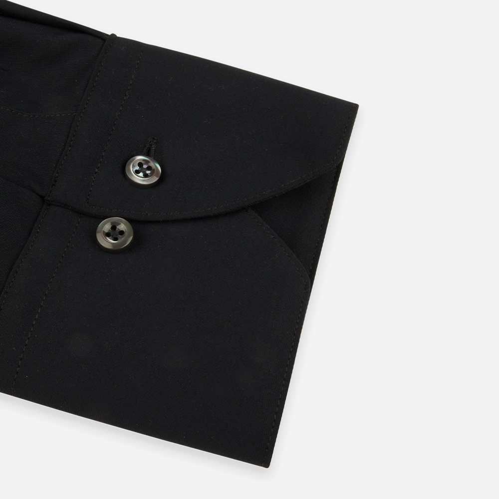 Slimline Jersey Shirt - Black