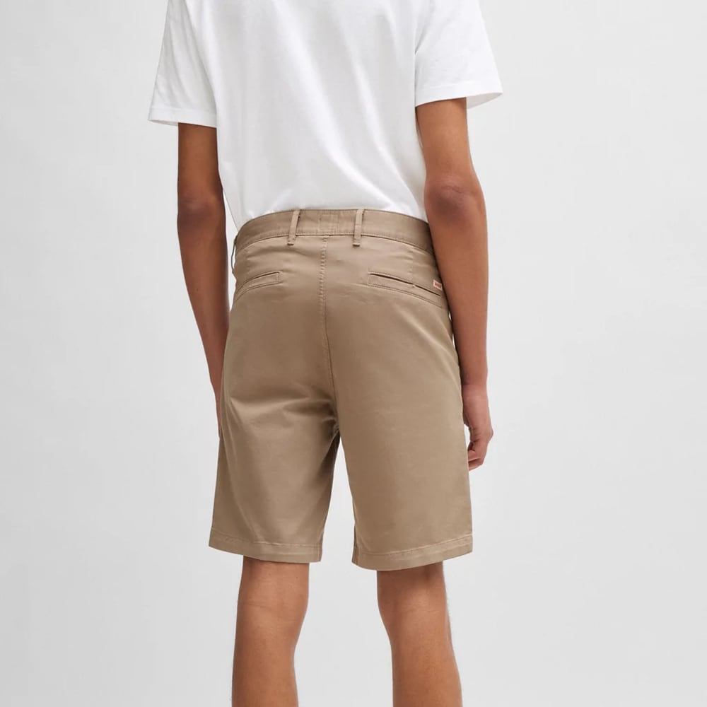 Chino Slim Shorts - Open Brown