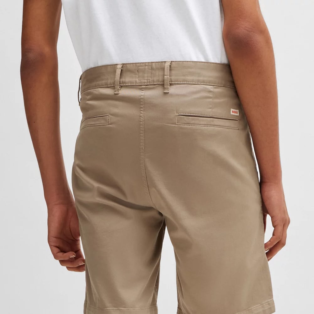 Chino Slim Shorts - Open Brown