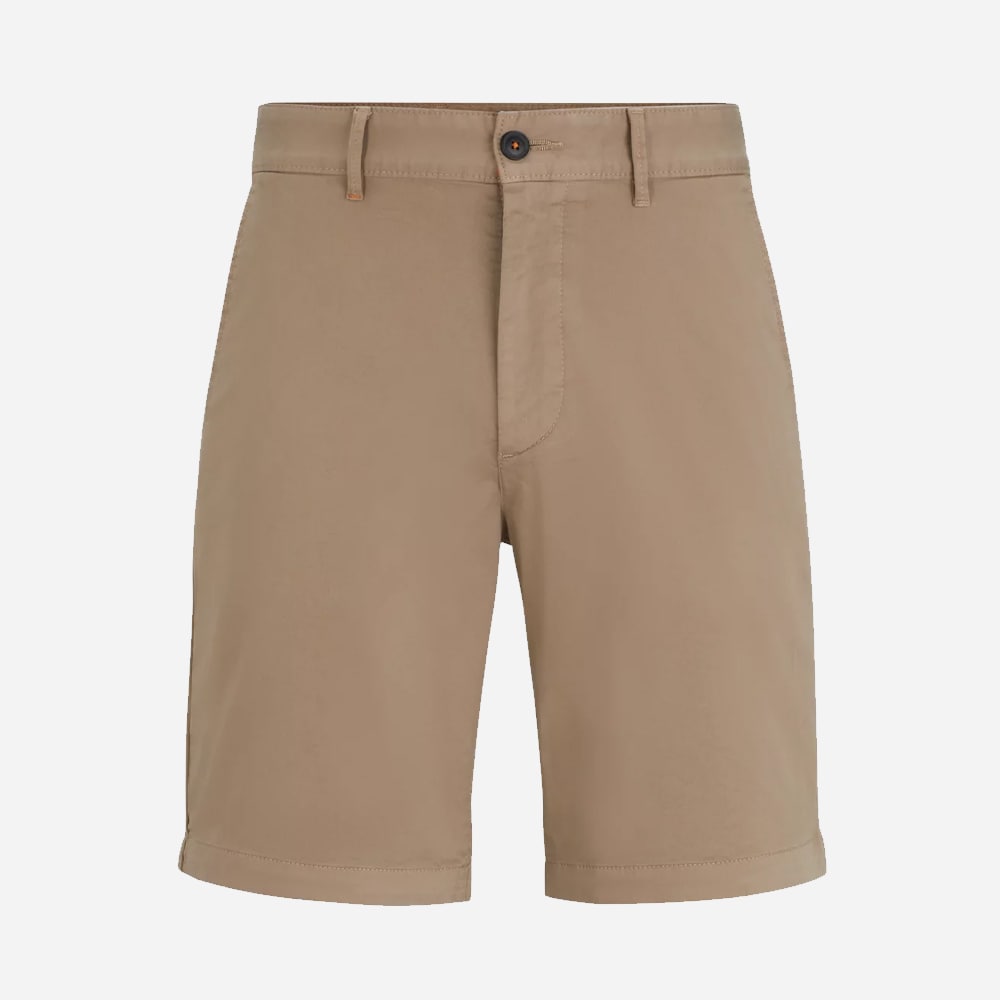 Chino Slim Shorts - Open Brown