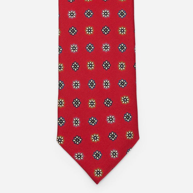 Silk Tie - Red Fabric