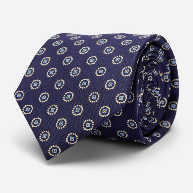 Silk Tie - Blue Fabric