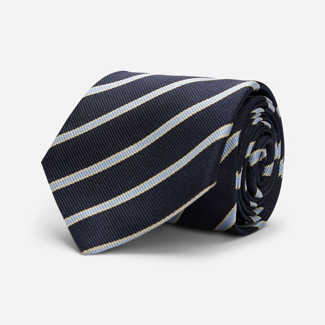 Silk Tie - Blue Stripes