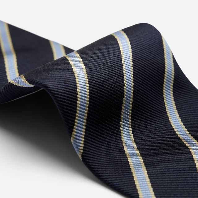 Silk Tie - Blue Stripes