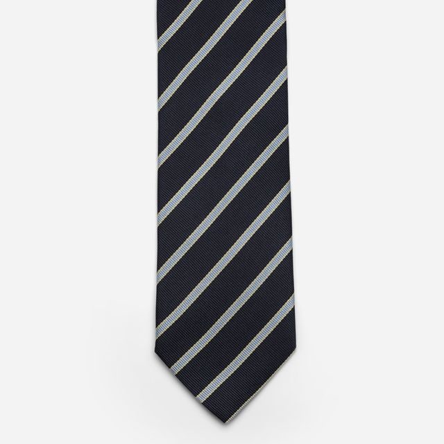 Silk Tie - Blue Stripes