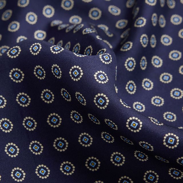 Hankys Silk - Blue Fabric