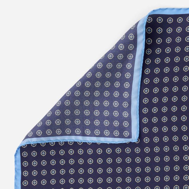 Hankys Silk - Blue Fabric