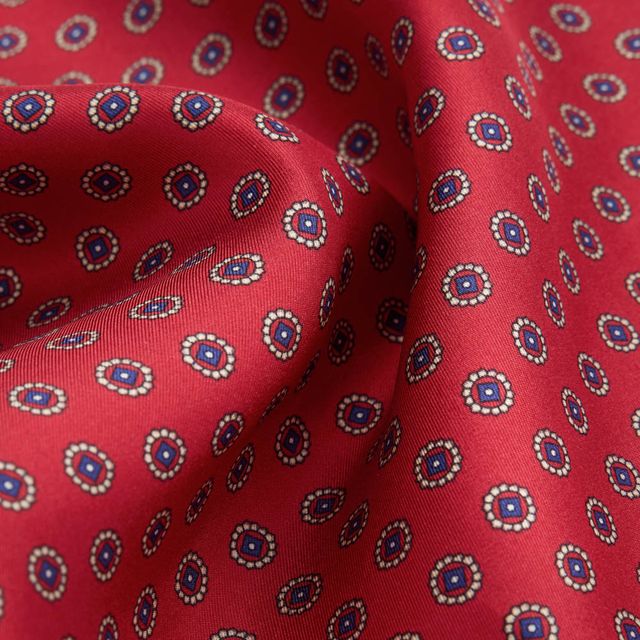 Hankys Silk - Red Fabric